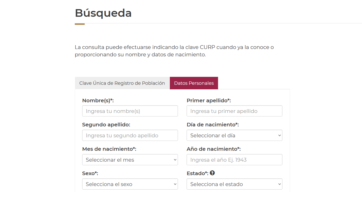 CURP Certificada